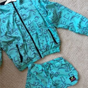 Ecko Unlimited Aqua and Blue Patterned Apparel
